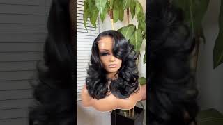 Easy to get bob style done😝 xrsbeautyhair body hair edge shorts wig [upl. by Suinotna]