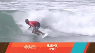 Kelly Slater vs Gabriel Medina vs Owen Wright  Hurley Pro at Trestles 2015 [upl. by Onyx]