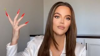 Khloe Kardashian shocks fans with new face in heavily filtered video [upl. by Klemm]