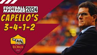 Capellos Roma 20002001 TITLE WINNING TACTIC  FM24 [upl. by Riancho]