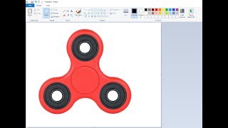 Unbelievably Realistic Microsoft Paint Art  Fidget Spinner Speed Painting Time Lapse [upl. by Werdna]