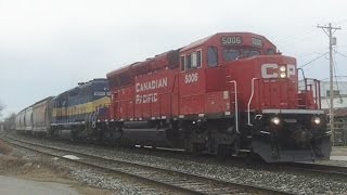 CP 5006 SD30CECO Leads Freight [upl. by Ayna]