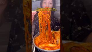 When the 500 spicy tteokbokki is too small… shorts viral mukbang [upl. by Readus]