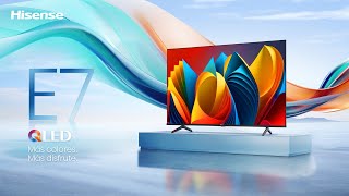 Hisense QLED TV E7NQ Smart TV Quantum Dot Colour Dolby Vision Dolby Atmos Modo Juego PLUS 60Hz [upl. by Eilsek449]