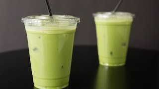 Copycat Starbucks Iced Matcha Latte Recipe [upl. by Einnel]