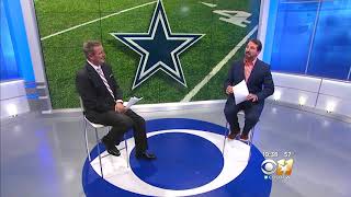 CBS 11 Bill Jones and Babe Laufenberg discuss The Release of Dez Bryant 41518 [upl. by Aenotna]