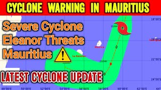 🔴 Latest Update Cyclone Eleanor  Cyclone Update Mauritius  Heavy rain strong winds advisory [upl. by Margherita640]