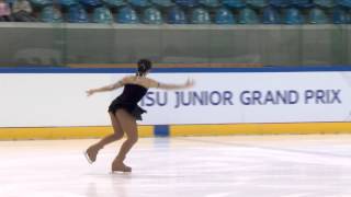 ISU 2014 Jr Grand Prix Dresden Ladies Free Skate Priscilla June CHAU HKG [upl. by Doralynne]