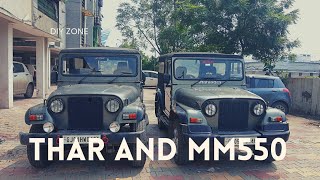 Mahindra Thar and Mahindra MM550 [upl. by Kusin]