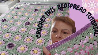 Crochet Your Own Gorgeous Vintage Granny Square Bedspread Its Easy—You Got This [upl. by Ward]