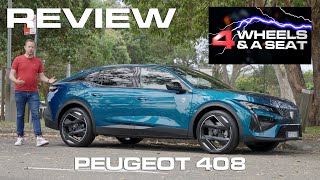 Stylish French Fastback  2024 Peugeot 408 Review [upl. by Anera]