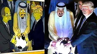 Os Simpsons previram o encontro de Trump com o Rei da Arábia Saudita [upl. by Isadore743]