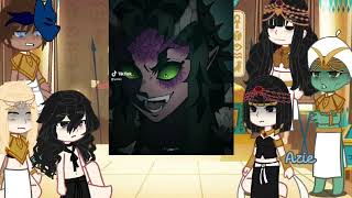 ⚔️ Ennead react to Seth as Nezuko  Ennead x Kny  Part 1  🇺🇸 [upl. by Atinuj860]