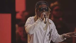 Lil Wayne CRAZY LIVE PERFORMANCE at YANKEE STADIUM HIP HOP 50 [upl. by Naillil]