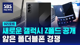 새로운 갤럭시 Z폴드 공개…얇은 폴더블폰 경쟁  SBS  D리포트 [upl. by Anwadal]