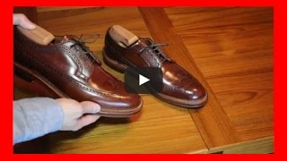 Alden Ravello Shell Cordovan Longwing Shoes [upl. by Nosnevets]