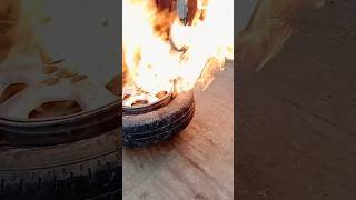 mounting car tire using starting fluid FAILS 😔😔😔🔥🔥🔥part 1044 [upl. by Beberg]