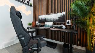 Desk setup makeover  I found the PERFECT desk 🔥 [upl. by Enenej]