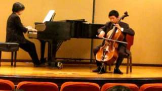 Romberg Cello Sonata in E minor Op 38 No1 1st mvmt by Jonathan Kim [upl. by Armallas]