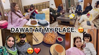 MERE SUSRAL ME AYE SUB PEHLI DFA AFTER SHADI 😍  DAWAT AT MY PLACE❤️ [upl. by Lseil]