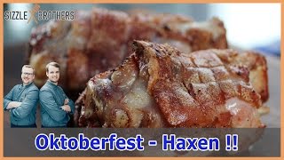 Haxen vom Kohlegrill  Gegrillte Haxe zum Oktoberfest [upl. by Etnoid949]