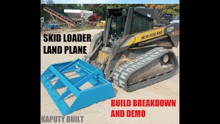 Skid Loader Land Plane Build [upl. by Blount676]