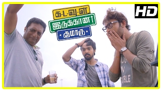 Kadavul Irukaan Kumaru Scenes  G V Prakash and RJ Balaji escape from Police  Prakash Raj [upl. by Anthony588]