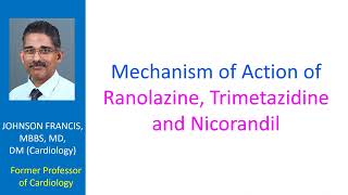 Mechanism of Action of Ranolazine Trimetazidine and Nicorandil [upl. by Mallory]