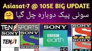 Asiasat7  105E Sony Network New Update 2023 [upl. by Lyram]