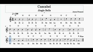 Tutorial Flauta dulce Casbel Jingle Bells Melodia navideña [upl. by Harper856]