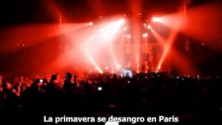 Rammstein  Frühling In Paris Sub Español  Live  LIFAD World Tour 2010 HD [upl. by Nadirehs]