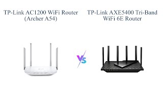 TPLink AC1200 vs AXE5400 🌐 WiFi Router Comparison 🔥 [upl. by Nothsa]