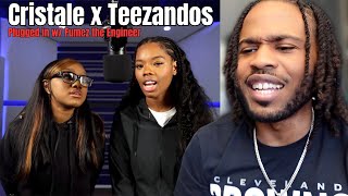 Cristale x Teezandos  Plugged In w Fumez The Engineer  MixtapeMadness REACTION [upl. by Renelle]