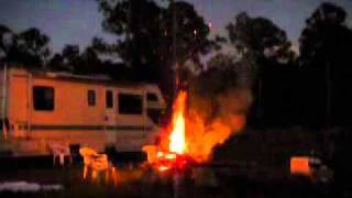 Guy throws propane tank in fire [upl. by Catherin]