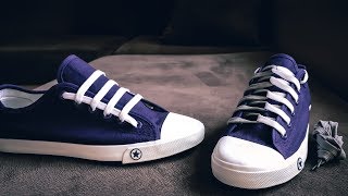 5 cool ideas how to tie SHOE LACES  how to lace converse  top shoe lacing styles  shoes lace [upl. by Philipps998]