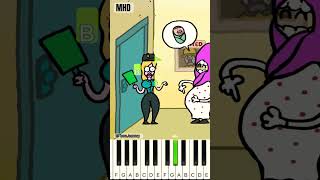 Find the wanted criminals  Caine Gardner  Catnap Miss Delight ToonJourney  Piano Tutorial [upl. by Rollins]