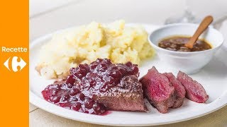 Filets dautruche et purée de céleri rave [upl. by Ma625]