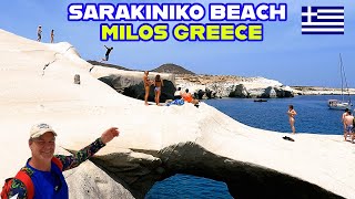 Milos Greece Sarakiniko Beach The Ultimate Travel Destination 4K 🇬🇷 [upl. by Asta6]