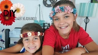 DIY FLOWER HEADBANDS [upl. by Leahcin]