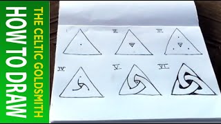 How to draw Celtic Knots 1  The Celtic Triskele [upl. by Eirret802]