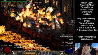 Fire Druid 3 Minute Chaos Run Path of Diablo [upl. by Nauqit]