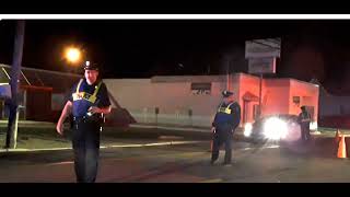 Parkersburg WV DUI check stop Police gets hit [upl. by Akiehsal]