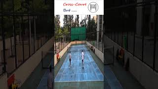 Cross Court But Out of Bounds tennis tennisshorts tennisreels reels crosscourt tennisshots [upl. by Galatea360]