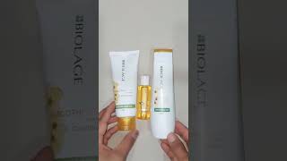 Matrix Biolage Smoothproof Smoothing Shampoo and Conditioner and serum Combos 🧴ytshorts [upl. by Druci]