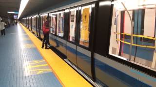 Metro STM Montréal  New MPM10 Azur trains being tested at JeanTalon station [upl. by Mehsah709]