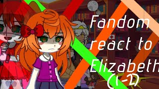 Fandoms react to Elizabeth Afton1218repostbyNana [upl. by Dusza]