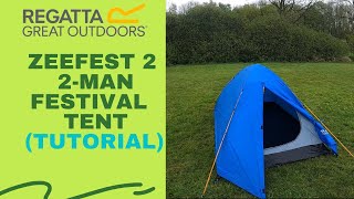 Zeefest 2 2Man Festival Tent  Tutorial [upl. by Nida534]