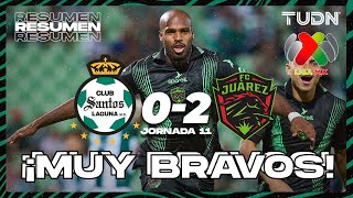 HIGHLIGHTS  Santos 02 Juárez  Liga Mx AP2024  J11  TUDN [upl. by Sadoff119]