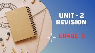 session 14 Review of the second unit for Grade 5grade mathseducation mathematics schoolstudy [upl. by Faith]