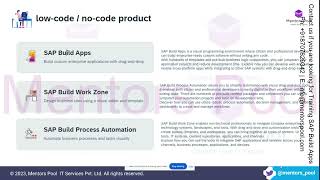 What is SAP Build Apps  Build Apps Training  No Code Low Code App Development on BTPMentors Pool [upl. by Annekam]